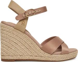 Tommy Hilfiger Espadrilles Satin High Wedge Espadrille FW0FW08602 Rosa