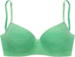LASCANA Push-up-BH mit Bügel in Bandeau-Form aus Spitze mit extraflachen Kanten, Dessous