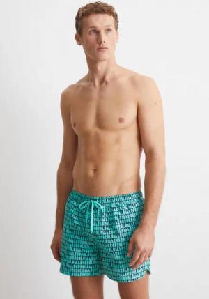 Marc O'Polo Badeshorts Mini Geo Print mit trendigem Allover-Print