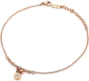 Kim Johanson Fußkette Circle (1-tlg), mit Kugel und Zirkonia