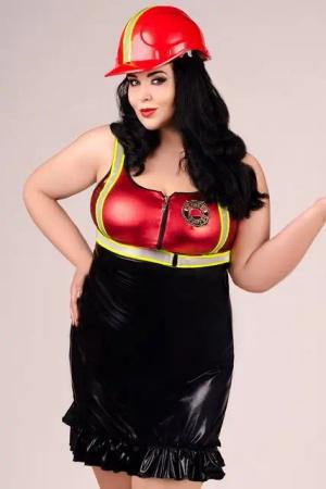 Andalea Kostüm, Outfit in schwarz/rot - 38/40
