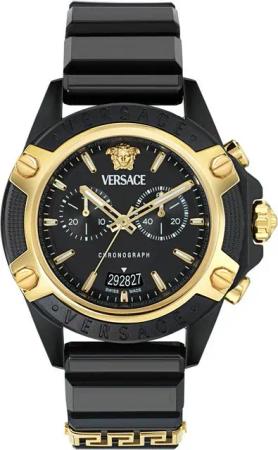 Versace Chronograph ICON ACTIVE VE8P00724, Quarzuhr, Armbanduhr, Damenuhr, Herrenuhr, Swiss Made, Polyurethanband