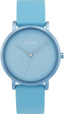 s.Oliver Quarzuhr 2039506, Armbanduhr, Damenuhr, Silikonarmband, analog