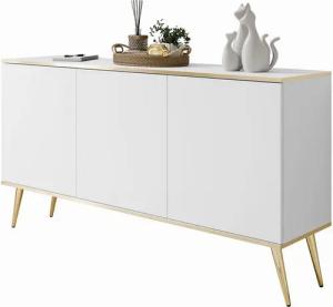 Lookway Kommode OXFORD K160 Die dreitürige Sideboards auf goldenen Füßen