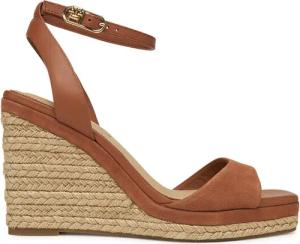 Tommy Hilfiger Espadrilles Leather & Suede High Wedge Espad FW0FW08803 Braun