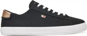 Tommy Hilfiger Sneakers aus Stoff Vulc Canvas Lace Up Sneaker FW0FW08647 Schwarz
