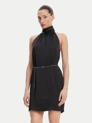 HUGO Coctailkleid Kinema-1 50536440 Schwarz Slim Fit