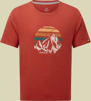 Bali Retro Sunset Tee L rot - Farbe rust