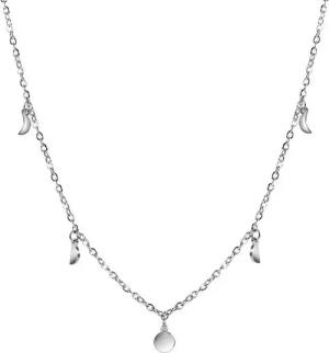 Kim Johanson Kette mit Anhänger Half Moon Coin, aus Edelstahl