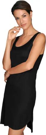 Fließendes Viskose-Unterkleid - schwarz - Gr. 40 von Goldner Fashion