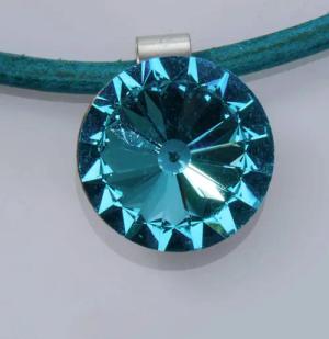 Kette mit Anhänger - türkis - Gr. Einheitsgröße von Goldner Fashion