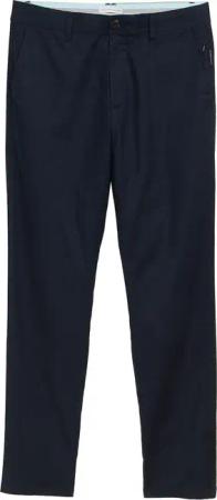 TOM TAILOR Herren Regular Chino Hose mit Leinenanteil, blau, Uni, Gr. 34/32