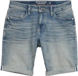 TOM TAILOR Herren TTJOSH REGULAR Jeans Shorts, blau, Uni, Gr. 31