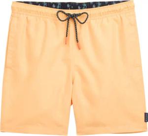 TOM TAILOR Herren Basic Badeshorts, orange, Uni, Gr. S