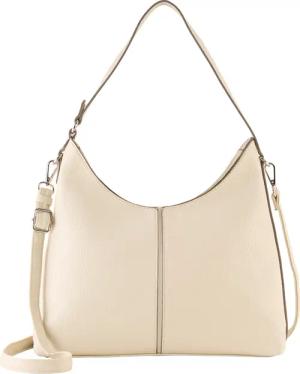 TOM TAILOR Damen TTJEMA M Beuteltasche mit Ziernaht, weiß, Uni, Gr. ONESIZE