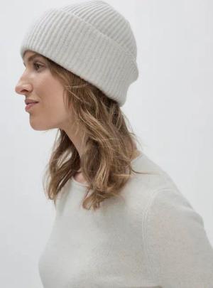 hessnatur FTC × HESSNATUR Mütze aus Kaschmir - grau - Größe 1size
