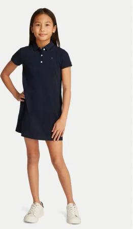 Tommy Hilfiger Kleid für den Alltag Essential KG0KG08564 S Dunkelblau Regular Fit