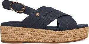 Tommy Hilfiger Espadrilles Denim Espadrille Platform Sandal FW0FW08669 Dunkelblau