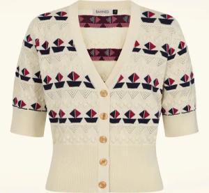Kitty Sail Strickjacke in Creme