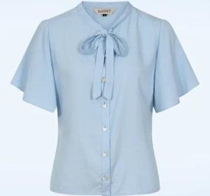 May Wave Bluse in Hellblau
