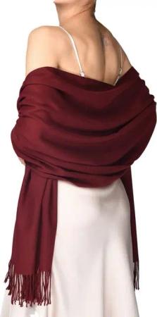 Coonoor Modeschal Damen Kaschmir Schultertuch Abendkleid festlich Schal, mit quasten/fransen, Tücher für abendkleid Stola Scarf Winterschal