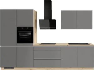 IMPULS KÜCHEN Küche "Dublin", Ausrichtung wählbar, Schubkästen mit Soft-Close, vormontiert, wahlweise mit E-Geräten, mit Vollauszug, Breite 340 cm