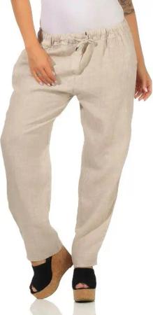 Mississhop Leinenhose Leinenhose 100 % Freizeithose Lange Hose 334
