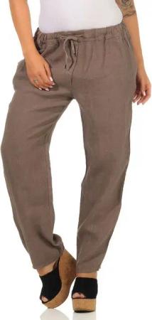 Mississhop Leinenhose Leinenhose 100 % Freizeithose Lange Hose 334