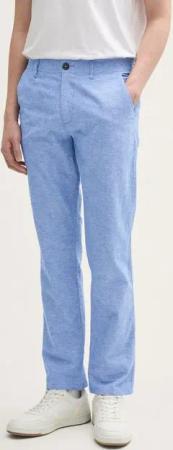 TOM TAILOR Chinohose Regular Chino Hose mit Leinenanteil