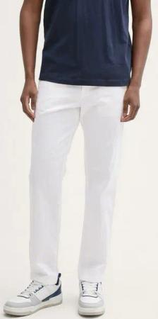 TOM TAILOR Denim Chinohose Relaxed Tapered Hose mit Leinenanteil