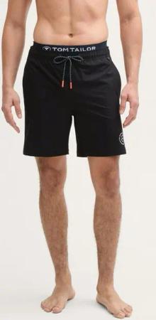 TOM TAILOR Badehose 2-in-1 Badeshorts mit Logo-Schriftzug