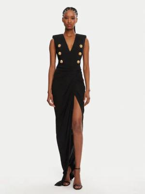Balmain Abendkleid DF0RP575JE50 Schwarz Regular Fit