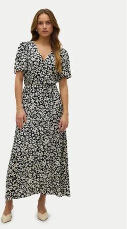Vero Moda Sommerkleid Alba 10330301 Schwarz Regular Fit