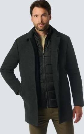 NO EXCESS Parka No Excess Jacke Long Fit mit abnehmbarer Front