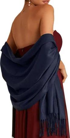 Coonoor Modeschal Damen Kaschmir Schultertuch Abendkleid festlich Schal, mit quasten/fransen, Tücher für abendkleid Stola Scarf Winterschal