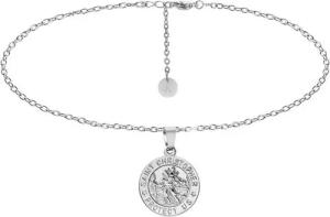 Kim Johanson Kette mit Anhänger Heiliger Sankt Christopherus, aus Edelstahl