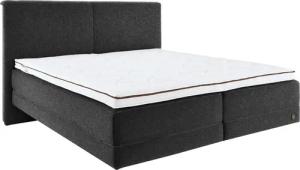 Birkenstock Boxspringbett "Arran", in Schwebeoptik, mit glattem Kopfteil, Kopfteilhöhe 124 cm