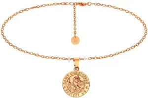 Kim Johanson Kette mit Anhänger Heiliger Sankt Christopherus, aus Edelstahl