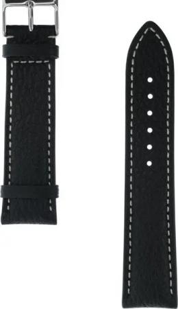 Di Modell Uhrenarmband Universal Uhrenarmband Büffelleder schwarz 22mm für viele Uhrenmarken