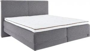 Birkenstock Boxspringbett "Arran", in Schwebeoptik, mit glattem Kopfteil, Kopfteilhöhe 124 cm
