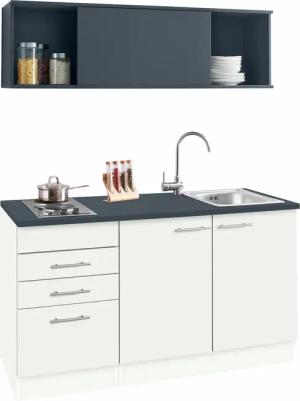 OPTIFIT Pantryküche "Mini", Breite 150 cm, mit Kochfeld und Einbau-Spülbecken