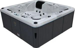 American Spa Whirlpool "Mississippi", 6-tlg., BxLxH: 230x230x90 cm