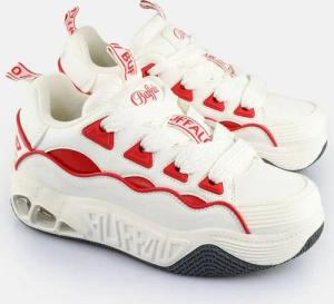 Buffalo Buffalo Hero Skate Sneaker Weiß Rot Sneaker