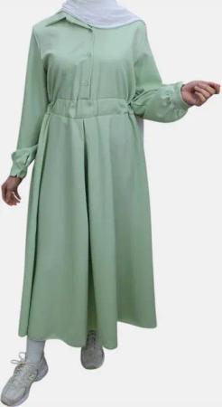 Aymasal Maxikleid Daily Kleid HANNAH Oversize Blusenkleid Abaya Kimono Herbstkleid kurz