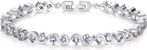 Kim Johanson Tennisarmband Lucy (1-tlg), mit Zirkonia Kristalle