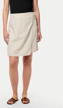 Pieces Minirock Pia 17151891 Beige Regular Fit