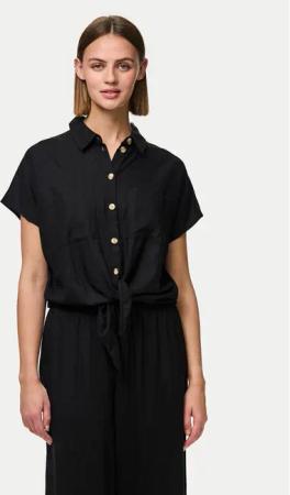 Pieces Hemd Pia 17154736 Schwarz Regular Fit