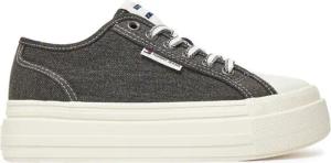 Tommy Jeans Sneakers Tjw Foxing Flatform Lc EN0EN02736 Schwarz