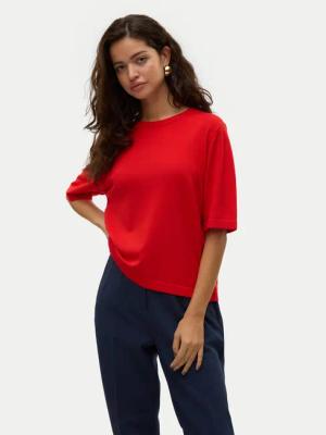 Vero Moda Pullover Silje 10320460 Rot Oversize