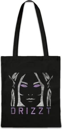 Urban Backwoods Beuteltasche Dark Elf Face Stofftasche The Legend Drow Drizzt Dark Elf Trilogy (1-tlg), Do'Urden Icewind Trilogy Dwarf